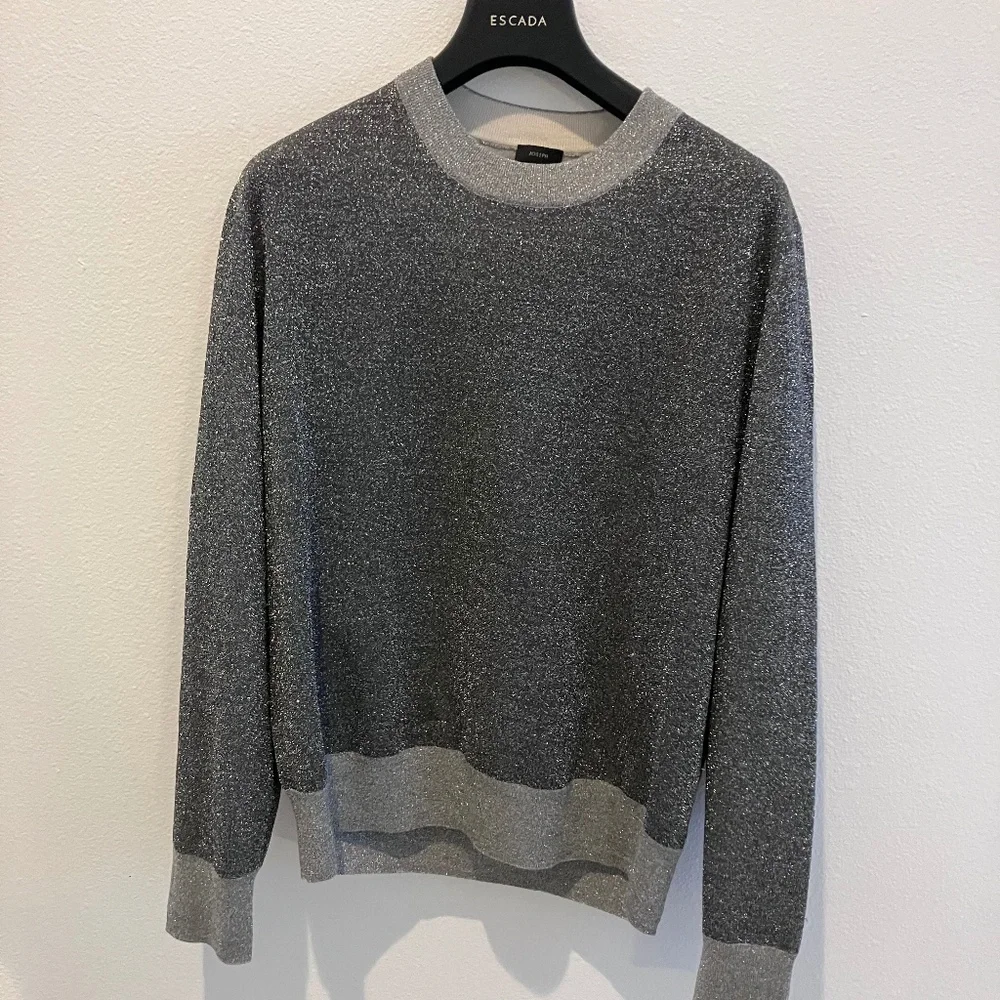 JOSEPH merino wool blend shimmery sweater - Picture 2 of 4